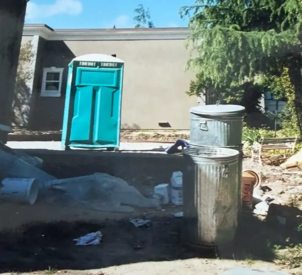 Driveway and gate area during construction